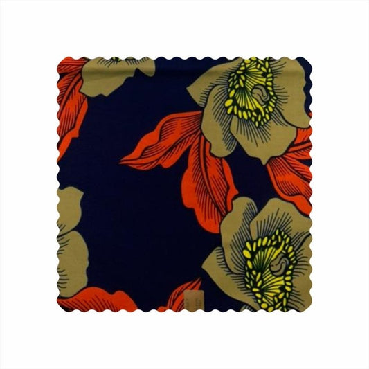 Golden Blooms on Midnight Navy