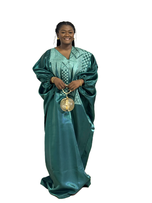 Emerald Green Mikado Boubou