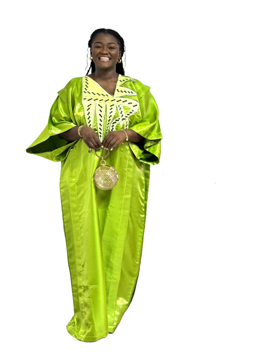 Lemon Green Mikado Boubou