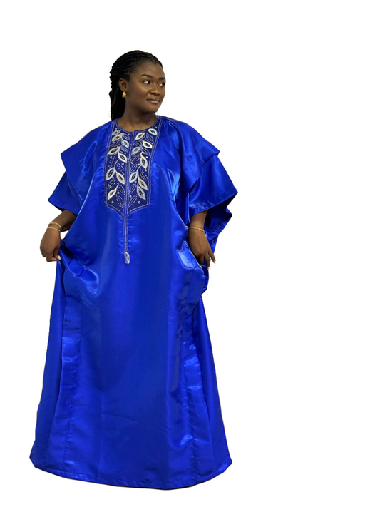 Royal Blue Mikado Boubou